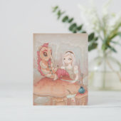 Alice et la Caterpillar - carte postale de l'art d (Debout devant)