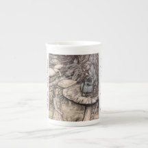Alice et le Caterpillar Wonderland China Mug