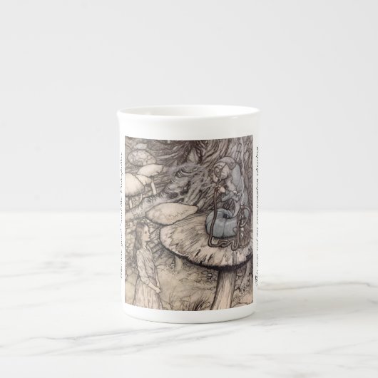 Alice et le Caterpillar Wonderland China Mug (Devant)