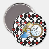 Alice Fairy-Eat Me Anime Anime Arrondi Magnet (Recto/Verso)