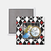 Alice Fairy-Eat Me Anime Square Magnet Magneet (Voorkant / Achterkant)