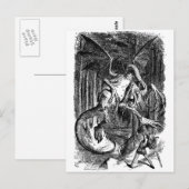Alice Fighting Jabberwocky Briefkaart (Voorkant / Achterkant)