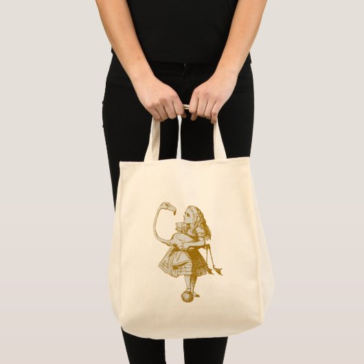Alice & Flamingo in Wonderland Tote Bag (Voorkant (product))