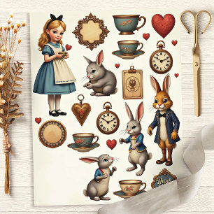 Alice Fussy Cut Wonderland Design