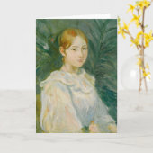 Alice Gamby en Buste | Berthe Morisot Kaart (Gele Bloem)