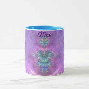 ALICE ~ GLANZEND 3D Glanzend Groen Paars Blauw Mok
