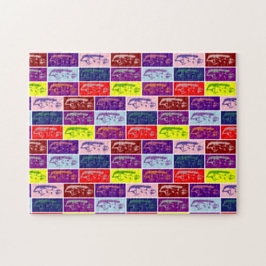 Alice groeiende pop kunst legpuzzel (Horizontaal)