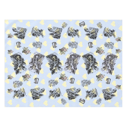 Alice im Wunderland - Alice in Wonderland Hearts Tafelkleed (Voorkant (Horizontaal))