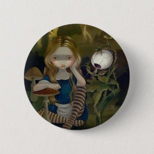 "Alice in a Bosch Landscape" Button