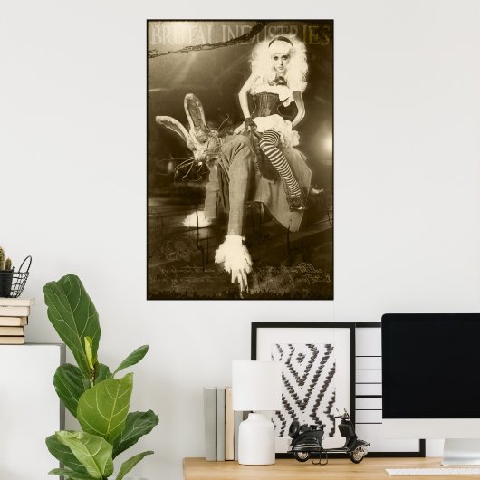 Alice in Brutal Land Poster (Thuiskantoor)