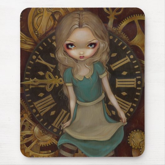 "Alice in Clockwork" Mousepad Muismat (Voorkant)