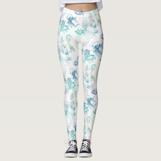 Alice in de Blauwgroene Leggings van de Thee van (Voorkant)