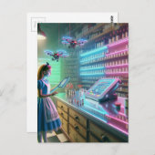 Alice in de Fantasy apotheek Briefkaart (Voorkant / Achterkant)