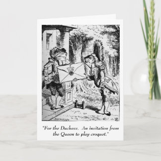 Alice in de uitnodiging van het Sprookjesland