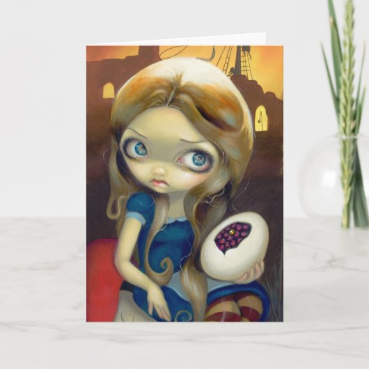 Alice in een Brueghel Vision Wenskaart Kaart (Voorkant)