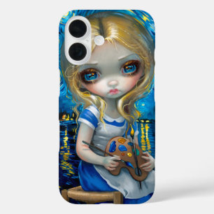 Alice in een Van Gogh Nocturne iPhone 16 Hoesje