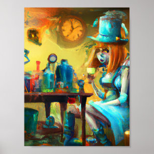 Alice in het Alchemy Lab Poster
