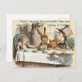 Alice in het Briefkaart Wonderland (Voorkant / Achterkant)