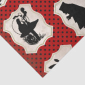 Alice in het Ontwerp 2 van de Reeks van Wonderland Tissuepapier (Detail)