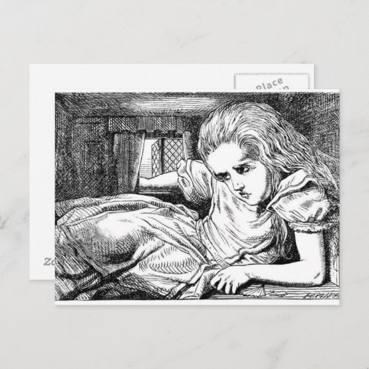 Alice in het Witte konijnenhuis Briefkaart (Voorkant / Achterkant)