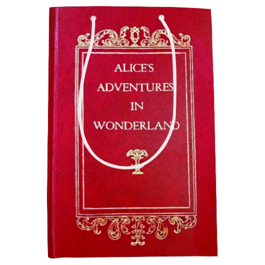 Alice in het Wonderland Book Medium Cadeauzakje (Voorkant)