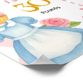 Alice in Onederland Eerste jaar Fotomijlpaal Poster (Hoek)