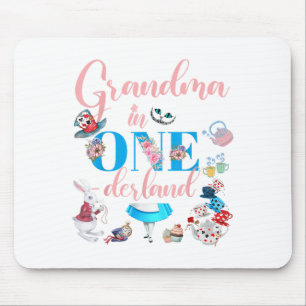 Alice in Onederland Familie Oma van de Verjaardag Muismat