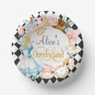 Alice in Onederland gekke hoedenmaker theepartij v Papieren Kommen