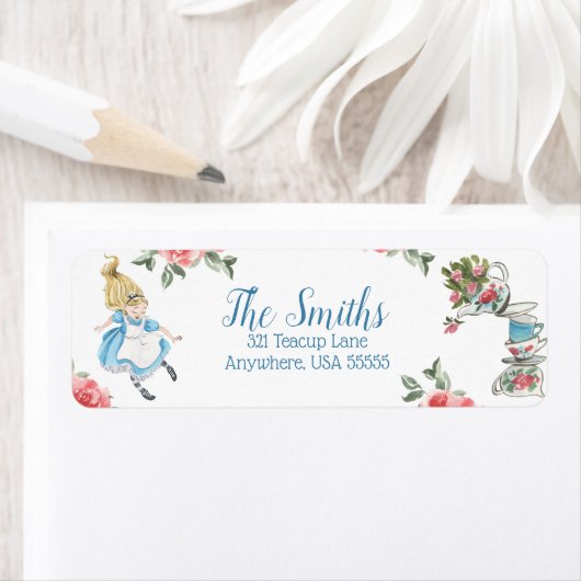 Alice in Onederland Return Address Labels (Insitu)