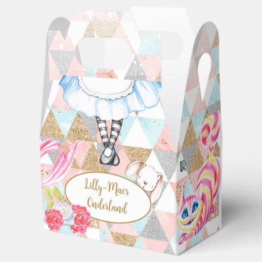 Alice in Onederland Verjaardagsgunst Box Bedankdoosjes (Geopend)