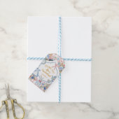 Alice in Onederland Whimsical Verjaardag Bedankt Cadeaulabel (Met Touw)