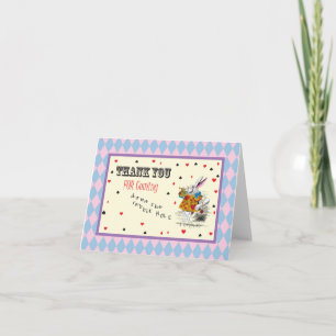 Alice in Sprookjesland - dank u kaarden Bedankkaart