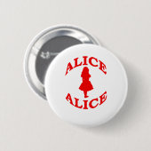 Alice in Sprookjesland Ronde Button 5,7 Cm (Voorkant /achterkant)
