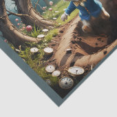 Alice in the Wonderland: het konijn springt eruit! Tissuepapier (Detail)