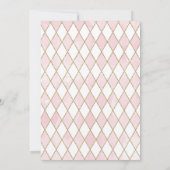 Alice in Wonderland 1e Verjaardag Tea Party Kaart (Achterkant)