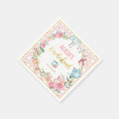 Alice in Wonderland 1st Birthday Onederland Party Servet (Hoek)