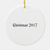 Alice in Wonderland 2017 kerstversiering Keramisch Ornament (Achterkant)