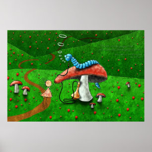 Alice in Wonderland - Advies van een onderpijler Poster