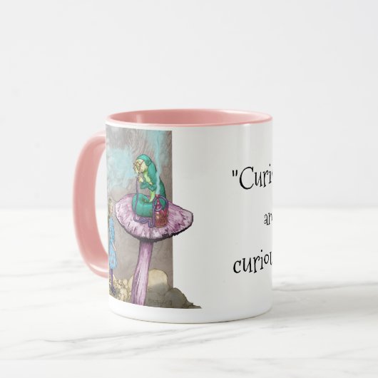 Alice in Wonderland - Advies van een van de pijler Mok (Voorkant links)