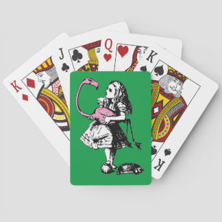 Alice in Wonderland - Alice die Croquet speelt Pokerkaarten
