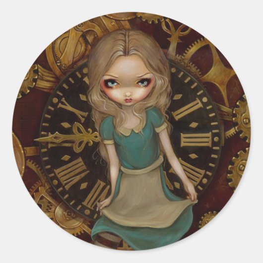 Alice in Wonderland Alice in Clockwork Sticker (Voorkant)
