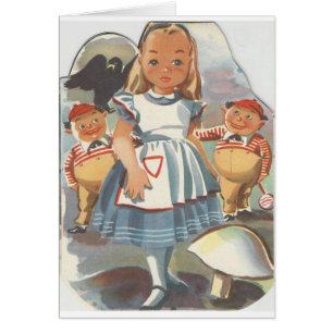 Alice in Wonderland and Tweedle Dee & Tweedle Dum