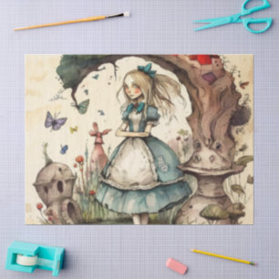 Alice in Wonderland Antiek Tissuepapier