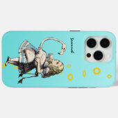 Alice in Wonderland Aqua Flamingo Case-Mate iPhone Case (Achterkant (horizontaal))