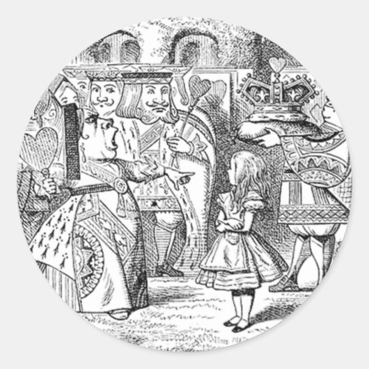 Alice in Wonderland Art Stickers in 2 maten (Voorkant)
