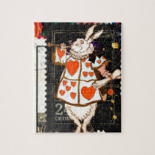 Alice in Wonderland Art White Rabbit Legpuzzel (Verticaal)