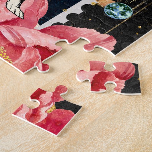 Alice in Wonderland Art White Rabbit Legpuzzel (Zijkant)