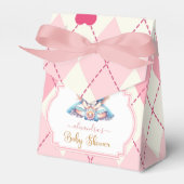 Alice in Wonderland Baby shower Bedankdoosjes (Voorkant Zijde)