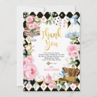 Alice in Wonderland Baby shower - Hartelijk dank