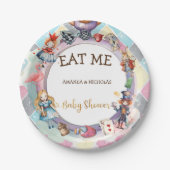 Alice in wonderland baby shower Papier Bord (Voorkant)